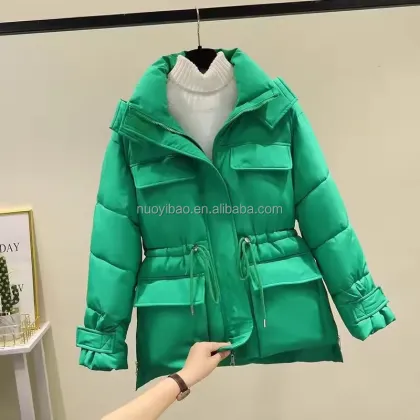 Soft Thick Comfortable Real Fur Trim Women's Goose Down Coat