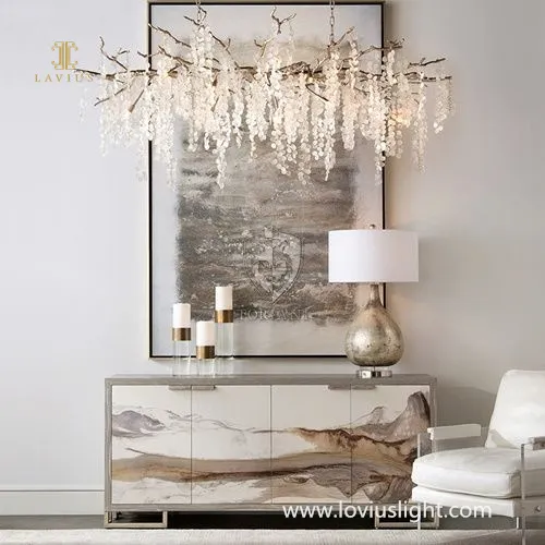 Light luxury personality chandelier villa chandelier Atmosphere modern chandelier bedroom chandelier