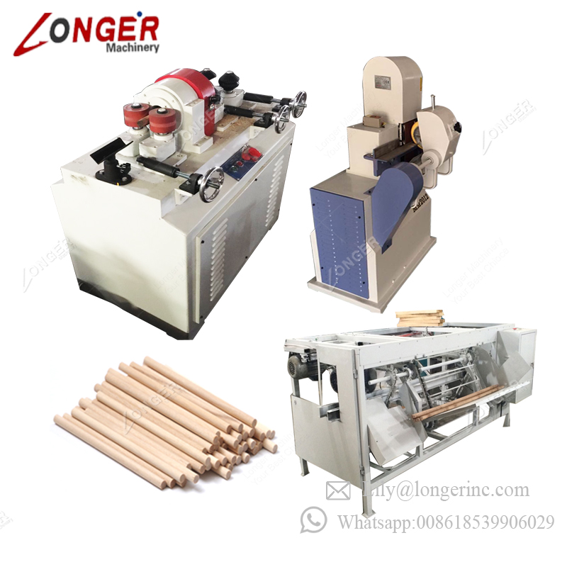Wooden Broom Handle Making Machine: Round Mob Processing Hammer Brush ...