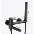 Matte Black Wall Mounted Shower Faucet