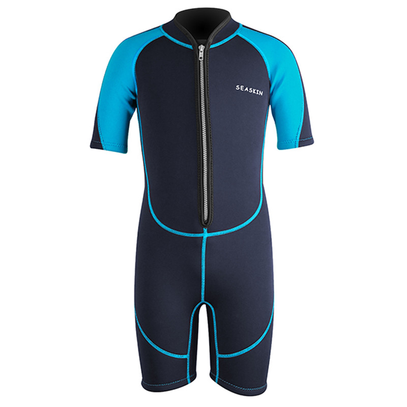 Seaskin Boys Sandalı Zip Shorty Wetsuits 3mm