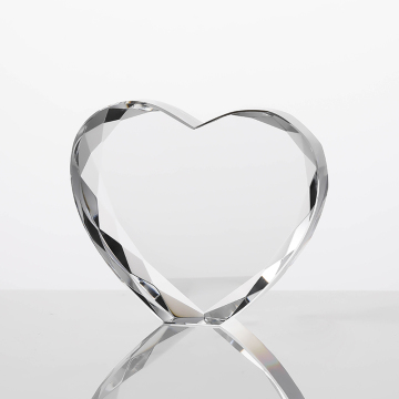 Custom 3D Photo Etched Crystal Heart Frame - Personalized Anniversary and Christmas Gifts