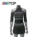 Uniformi di cheerleader di alta qualità nera per l'orgoglio del team