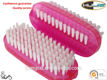 Double-sided single fan-shaped plastic cleaning brush