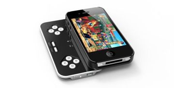Blue Tooth Iphone Sliding Keyboard Case Joypad With Game Controller For Iphone 4 4s