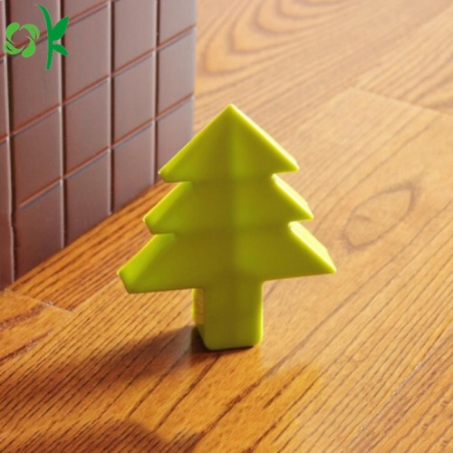 Butée de porte de silicone de décoration de noël en gros