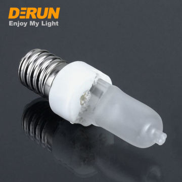 JD Mini Halogen Heat Light Bulbs - E11 E14 BA15D Base, Various Wattages (35W-250W), Frosted Glass