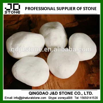 white egg stone landscaping