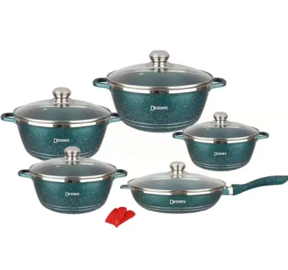 Dessini Nonstick Cookware Sets with Granite Coating for Kitchen Cooking