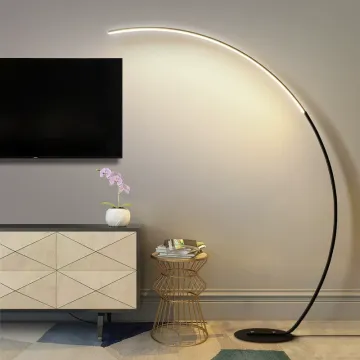 Pm Modern Minimalist C-Shaped LED Floor Lamp