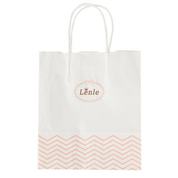 White Premium Eco-Compostable Custom Plastic Kraft Paper Bag