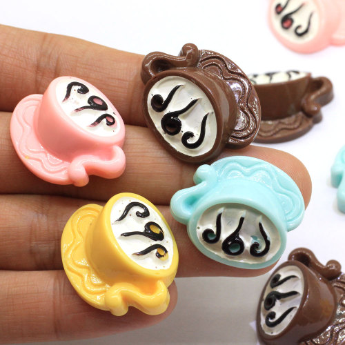 Kawaii Cute Milk Coffee Flatback Resin Cabochon Scrapbooking Embellishment Phone DIY Decoration Craft