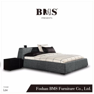Youthful style flat headboard double bed designs