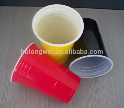 16oz disposable red beer cup solo cup double walled