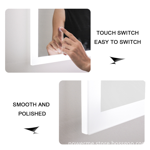 Bathroom Mirror with Lights Anti-Fog LED