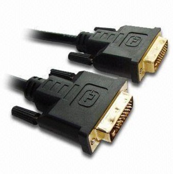 DVI Cable Male to Male Cable With 36 to 24awg Conductor, Supports 1080I, 720p