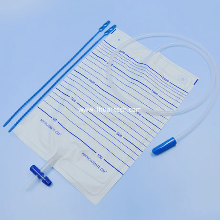 URINE BAG with cross valve and nylon cable ties