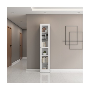 Factory Direct Sale: Modern Design Glass Door Bookcase with High Capacity for Office, Kitchen, and School - Steel Metal Type
