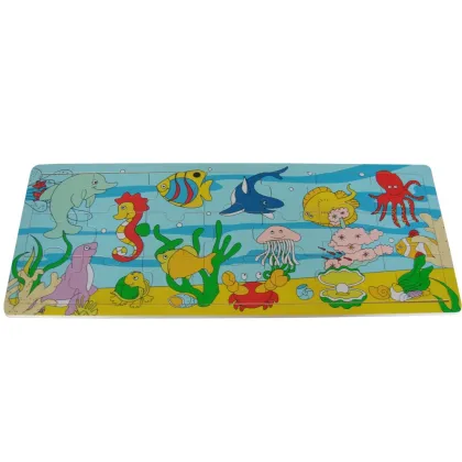 Ocean puzzle baby educational toys, Funny DIY ocean animal puzzles,Ocean World jigsaw puzzles toy set