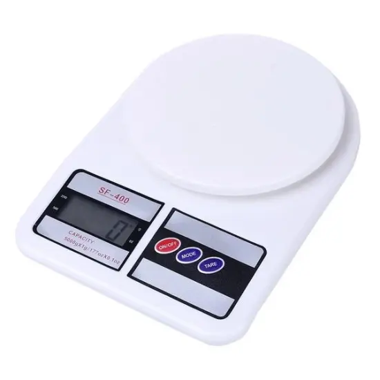 SF-400 Best Weighing Scale: Waterproof Kitchen Scale with Bowl - ABS Plastic Digital Food Scale