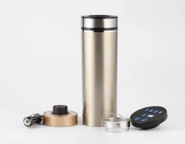 Portable 12V/24V 350ML Smart Car Heating Water Cup - Universal Auto Thermos Bottle