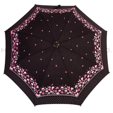 Damer söt paraply svart