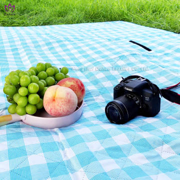 Estera de picnic impermeable impresa a cuadros