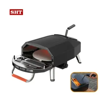 Spain Hot Sale 16 Inch Home Outdoor DIY Wood Pellet Countertop Pizza Oven