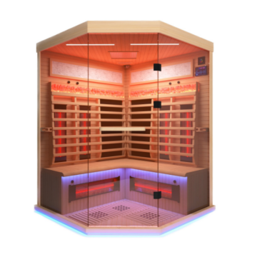 Four-Person Corner Far-Infrared Sauna Room Indoor