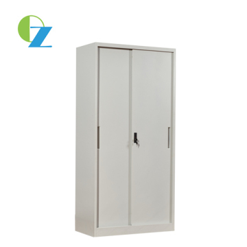 Sliding door steel cupboard with adjustable shelves