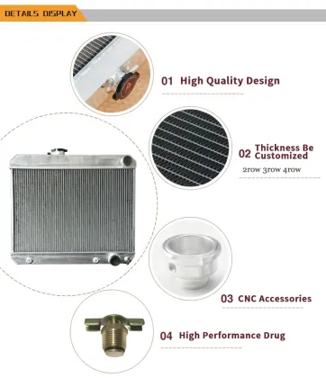 Aluminum Radiator for Buick Skylark 4.9L/300ci V8 & 6.6L/401ci V8 (1965-) - Water Tank