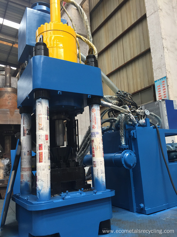 Vertical Aluminum Chips Packing Pressing Briquette Machine