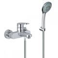 Black chrome plated overhead toilet shower head