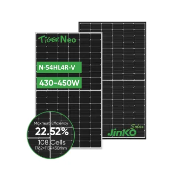 Jinko Solar Panel Tiger Neo: High-Power N-Type Mono PV Panels in 425W to 450W Range