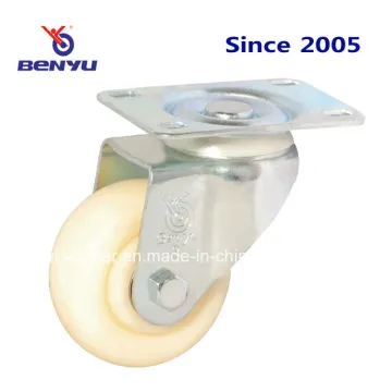 Mittelschwerem Schwenk Nylon Caster Wheels in Weiß