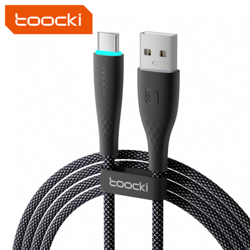 3A Fast Type-C Charger Cable USB C to USB A Flat TPE Cable