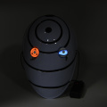 Máscara de cosplay Obito Tobi branca com brilho LED