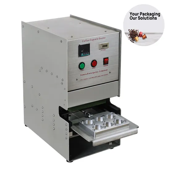 SA-6 K Cup Coffee Auto Sealing Machine - 6 Cups Stainless Steel Frame