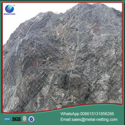 slope protection netting rock fall net mesh