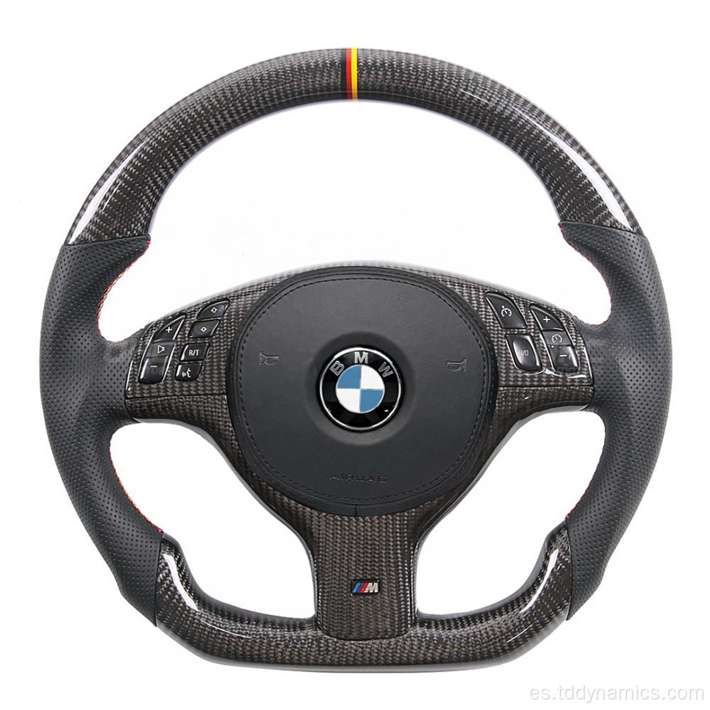 Volante de dirección de fibra de carbono para BMW E46