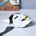 Máscara completa de resina branca japonesa Hannya Demon