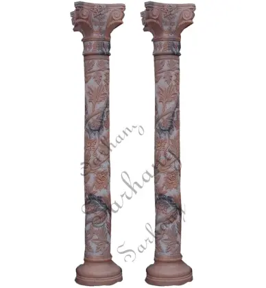 High quality garden decor sand/marble  stone column