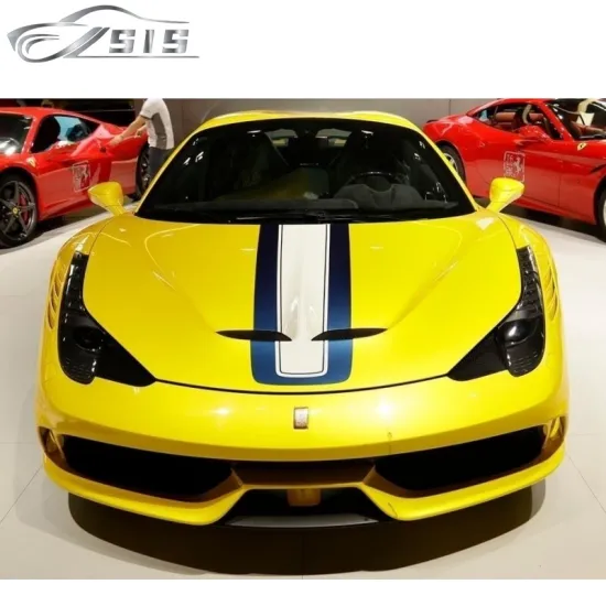Special Style Body Kits for Ferrari 458 (2010-2015) - FRP with Carbon Fiber Front Bumper and Bonnet