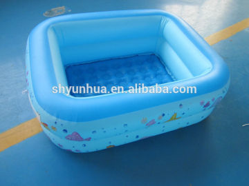 Inflatatble 3-Ring Rectangle Pool