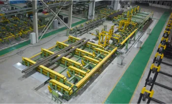Customized wire rod stacking production and packaging unit