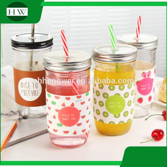 Promotion Wholesale glass mason jar with lid