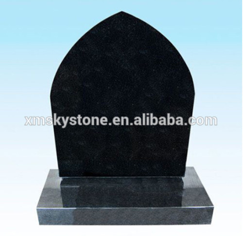 SKY-B1 American Style Granite Jet Black Monument Blank Granite Tombstone Monument