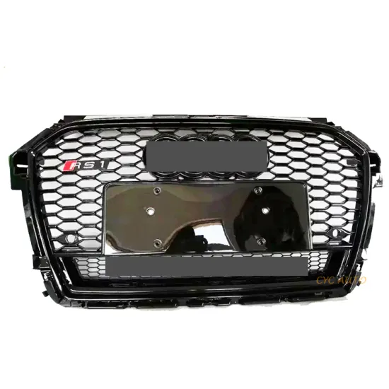A1 RS1 Grille Black Auto Front Parts With Bottom Frame - Wholesale Bumper Grille for Audi A1 S1 2016-2018