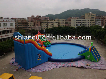 Slide Pool Combo Inflatable Water Park for kids