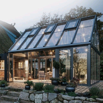 Ikealuminum 2024 현대 디자인 Victorian Sunroom : 자동 유리 확장 Sunroom